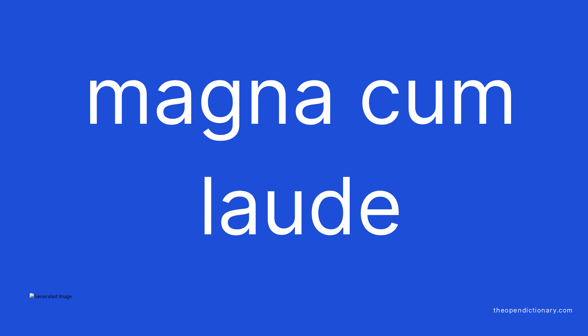 Magna Cum Laude Meaning Of Magna Cum Laude Definition Of Magna Cum Laude Example Of Magna